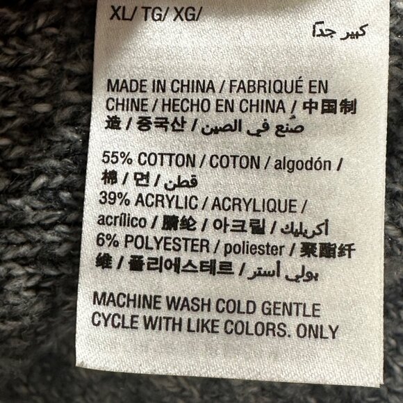 Style & Co Womens Open Front Cardigan Sweater XL Cotton Blend Academia Preppy - Picture 4 of 9